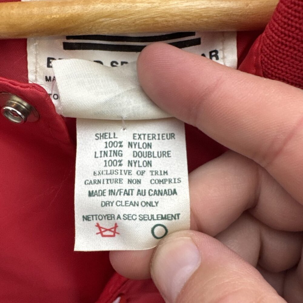 Vintage NWMP Commemorative Association Apollo Satin Jacket Red L Canada Mountie - Picture 6 of 6
